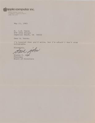 Lot #7003 Steve Jobs Typed Letter Signed