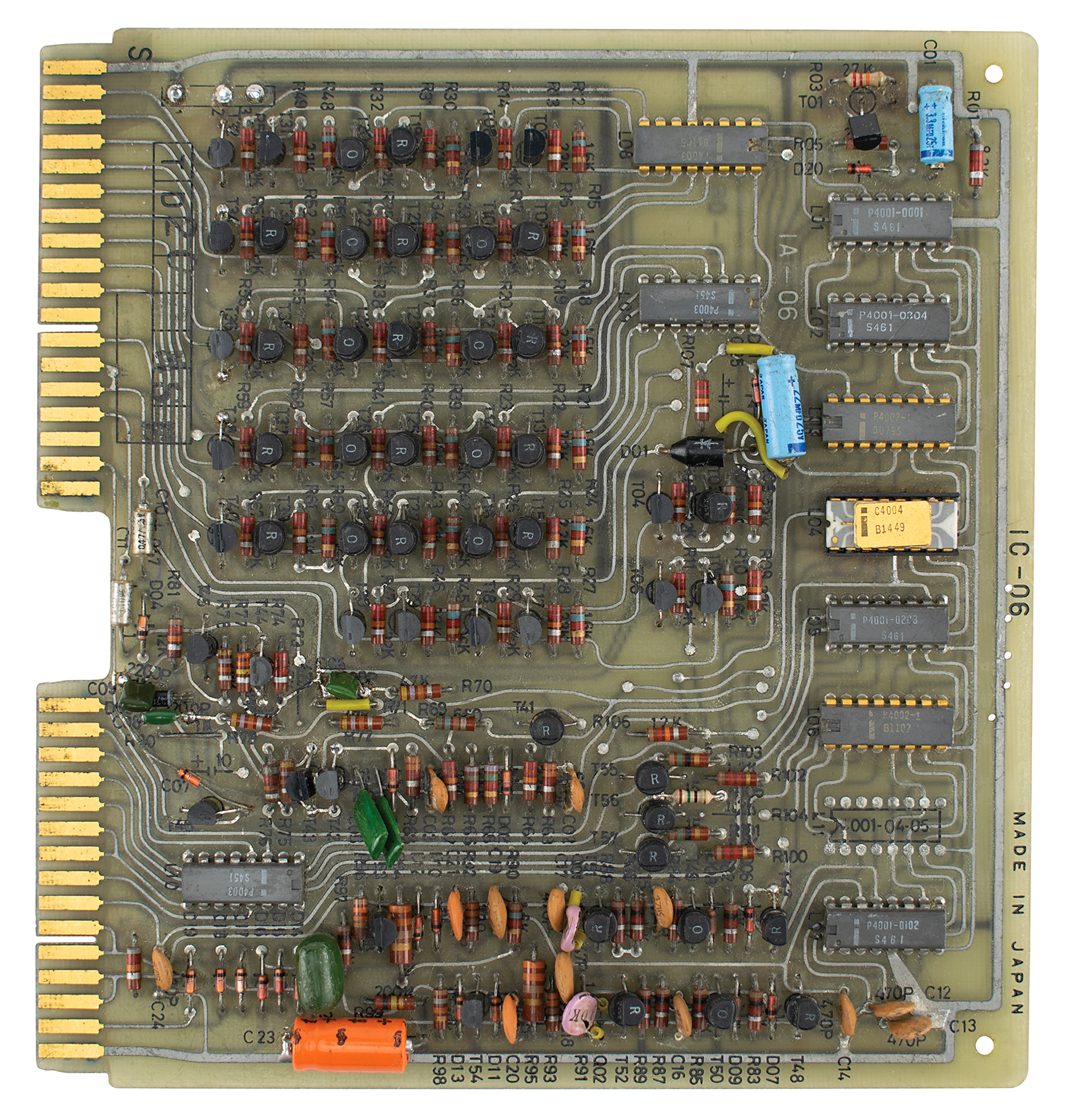 Lot #7018 Busicom 141 Circuit Board with Intel 4004 CPU