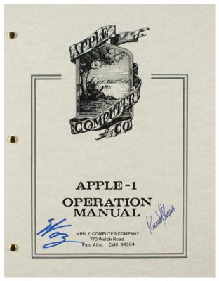 Lot #7027 Steve Wozniak and Ronald Wayne Signed Manual