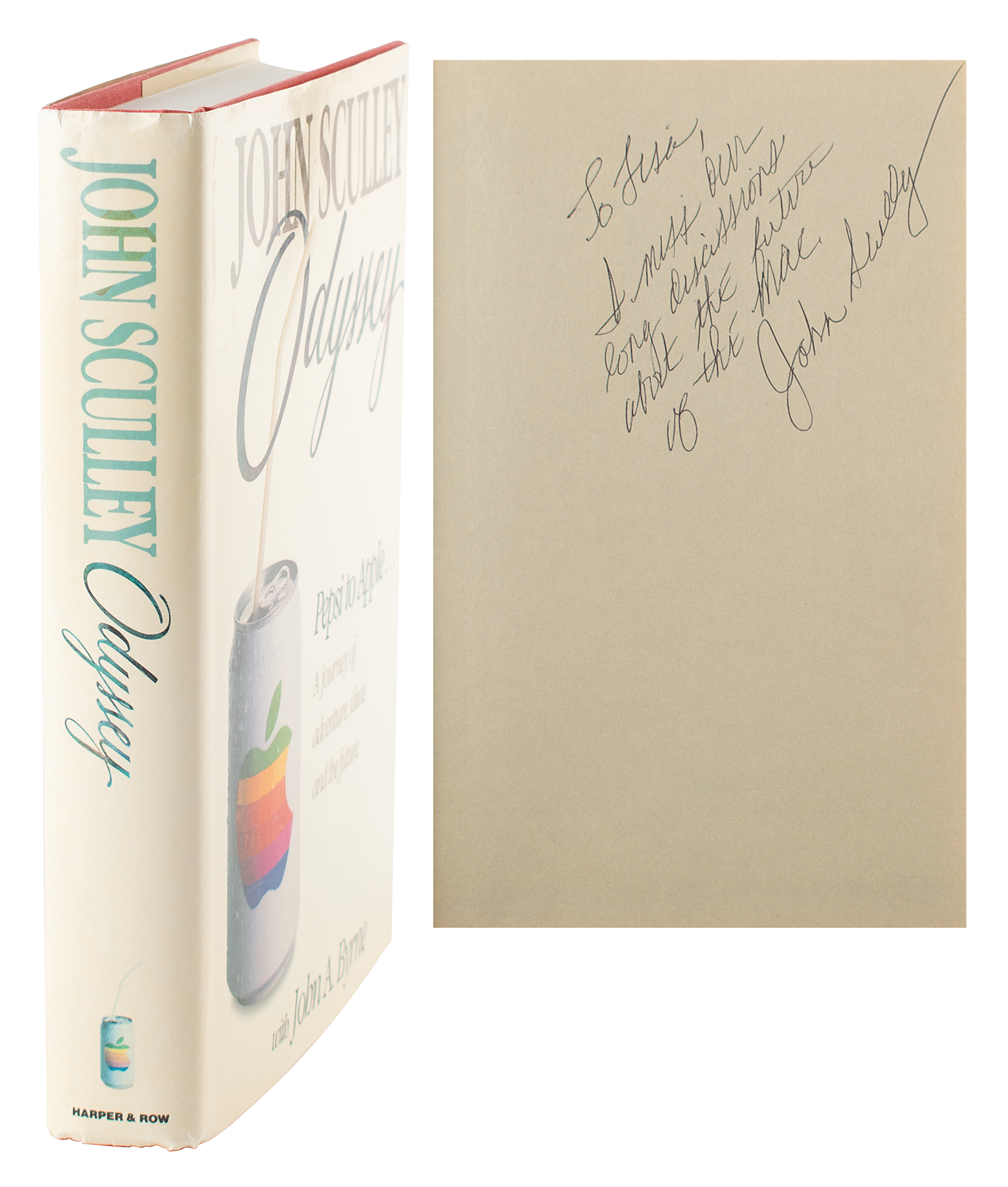 Lot #7034 John Sculley Signed Book