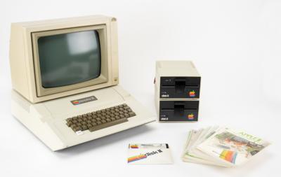 Lot #7014 Apple II Computer, Monitor, and Peripherals