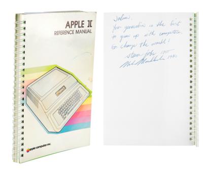 Lot #7001 Steve Jobs Inscribed and Signed Apple II Manual - Image 1