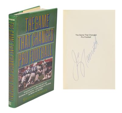 Lot #896 Joe Namath Signed Book