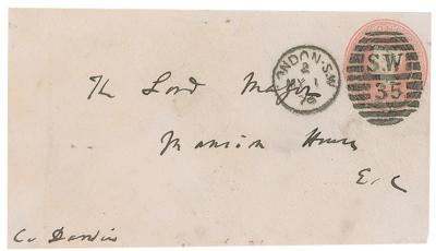 Lot #154 Charles Darwin Signed and Hand-addressed