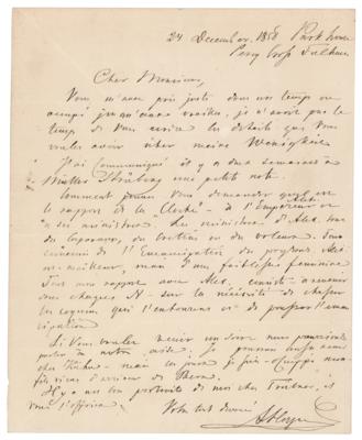 Lot #173 Alexander Herzen Autograph Letter Signed - Image 1