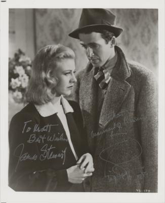 Lot #812 James Stewart and Ginger Rogers Signed Photograph