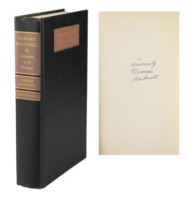 Lot #448 Norman Rockwell Signed Book