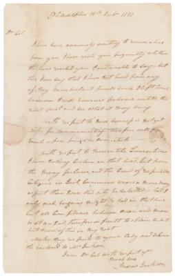 Lot #15 Andrew Jackson Autograph Letter Signed - Image 1