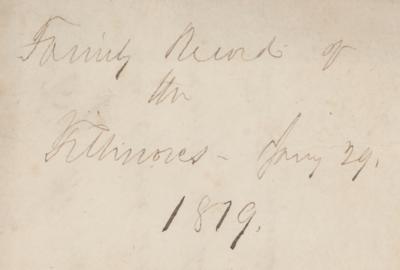 Lot #22 Millard Fillmore (2) Autograph Manuscripts on His Father's Genealogy with (5) Total Signatures - Image 4