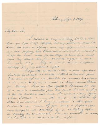 Lot #23 Millard Fillmore Autograph Letter Signed - Image 1