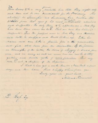Lot #23 Millard Fillmore Autograph Letter Signed - Image 2