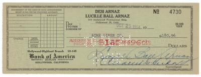 Lot #713 Lucille Ball Signed Check
