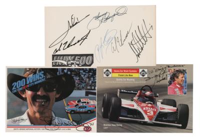 Lot #842 Auto Racing (3) Signed Items - Image 1