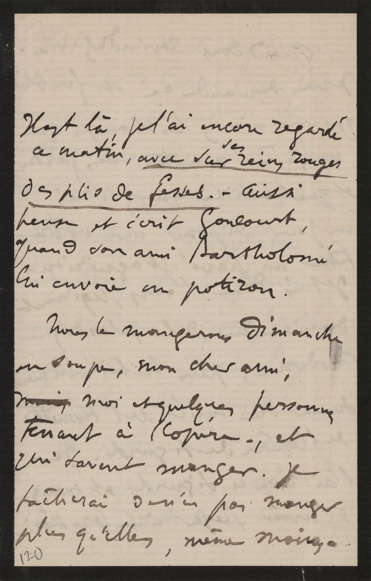 Lot #416 Edgar Degas Autograph Letter Signed