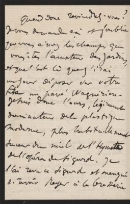 Lot #416 Edgar Degas Autograph Letter Signed - Image 3