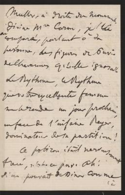 Lot #416 Edgar Degas Autograph Letter Signed - Image 4