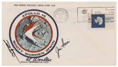 Lot #412 Al Worden's Apollo 15 Insurance Cover