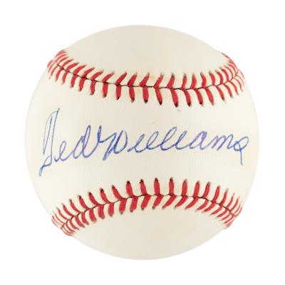 Lot #909 Ted Williams Signed Baseball