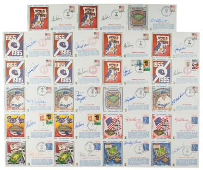 Lot #899 New York Baseball Heroes (23) Signed Covers