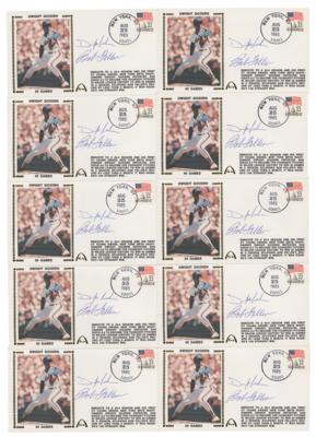Lot #879 Bob Feller and Dwight Gooden (10) Gateway Covers - Image 1