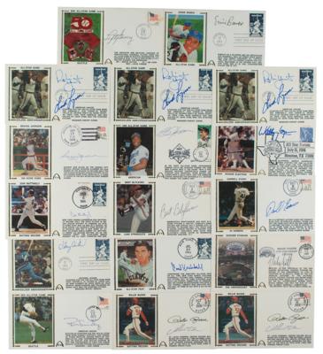 Lot #845 Baseball All-Stars (17) Signed Covers