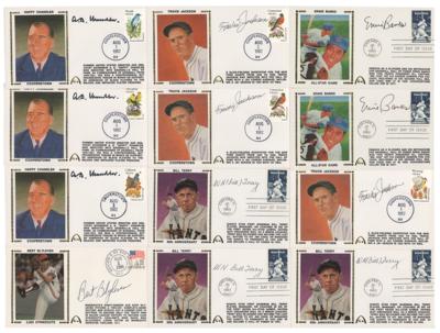 Lot #857 Baseball Hall of Famers (12) Signed Covers - Image 1