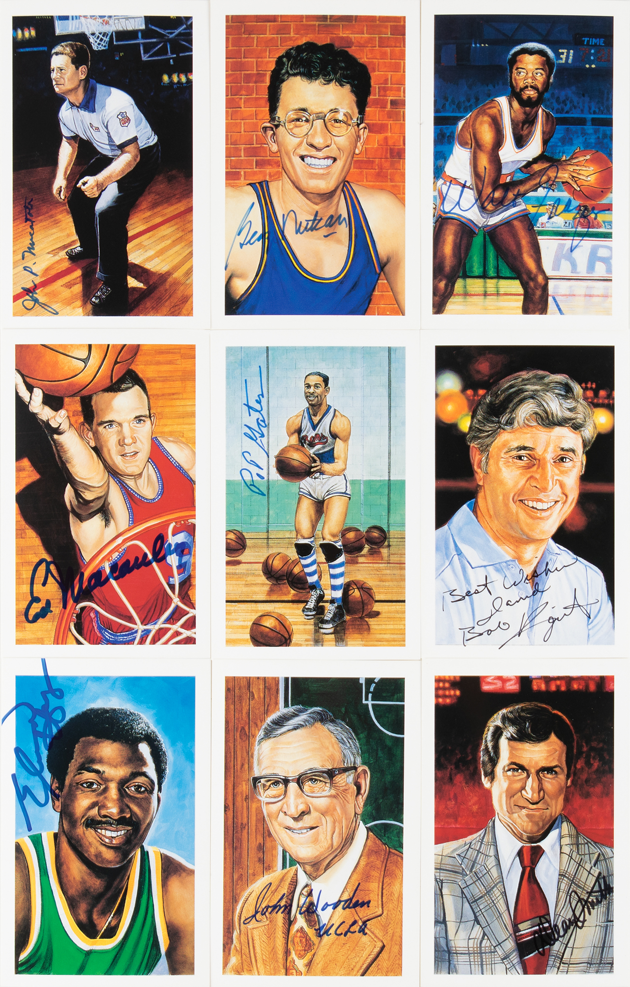 Lot #868 Basketball Hall of Famers