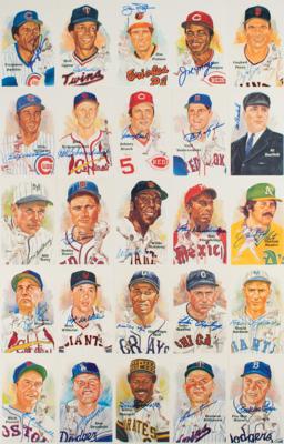 Lot #848 Baseball Hall of Fame (26) Signed Perez-Steele Cards - Image 1