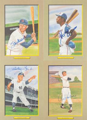 Lot #858 Baseball Hall of Famers (4) Signed Perez-Steele Cards - Image 1
