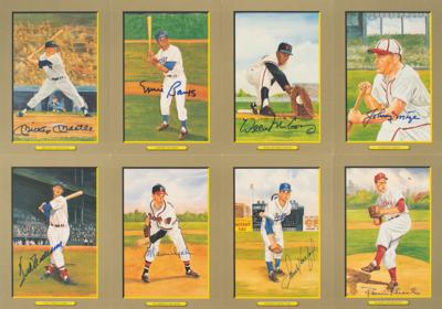 Lot #852 Baseball Hall of Famers (8) Signed Perez-Steele Cards