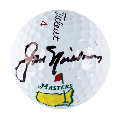 Lot #900 Jack Nicklaus Signed Golf Ball and Signed Photograph - Image 1