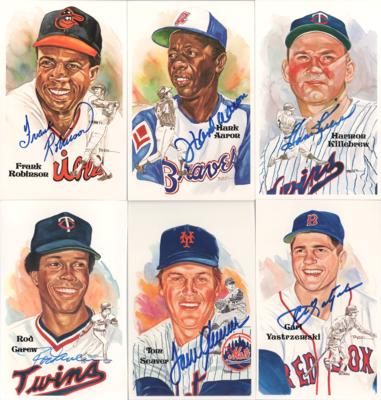 Lot #847 Baseball Hall of Fame Perez-Steele Card Sets with (39) Signed - Image 1