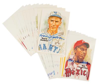 Lot #850 Baseball Hall of Fame (30) Signed Perez-Steele Cards - Image 2