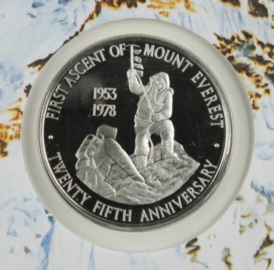 Lot #240 Edmund Hillary and Tenzing Norgay Signed Commemorative Cover - Image 3