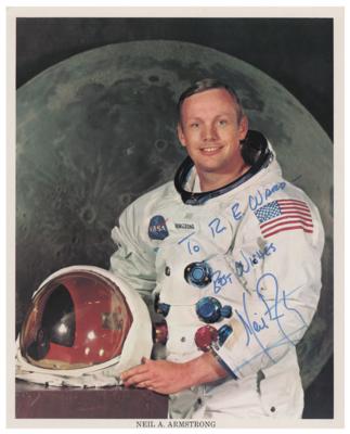 Lot #388 Neil Armstrong Signed Photograph