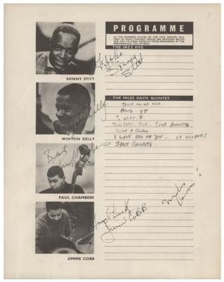 Lot #549 Miles Davis Quintet Signed Program