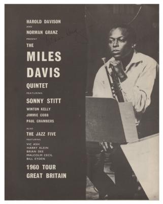Lot #549 Miles Davis Quintet Signed Program - Image 2