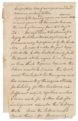 Lot #160 Robert Fulton Autograph Manuscript Signed - Image 1