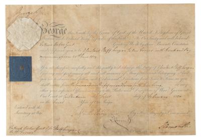 Lot #255 King George IV Document Signed