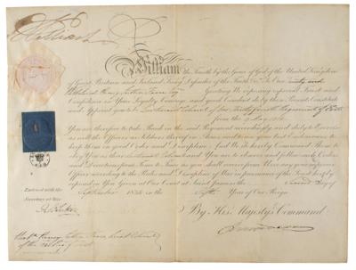 Lot #260 King William IV Document Signed