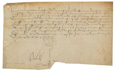 Lot #188 King Francis I Document Signed