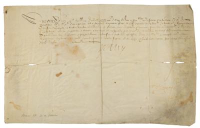Lot #257 King Henry IV Document Signed
