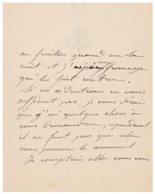Lot #427 Frederic Auguste Bartholdi Autograph Letter Signed - Image 2