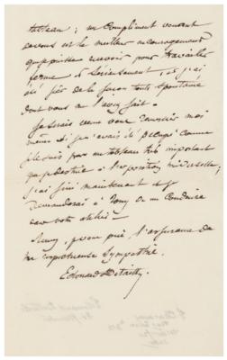 Lot #432 Edouard Detaille Autograph Letter Signed - Image 2