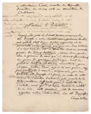 Lot #418 Jean Auguste Ingres Autograph Letter