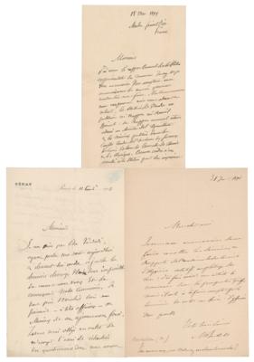 Lot #216 Marcellin Berthelot (3) Autograph Letters Signed - Image 1
