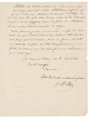 Lot #218 Jean-Baptiste Biot Autograph Letter Signed - Image 3