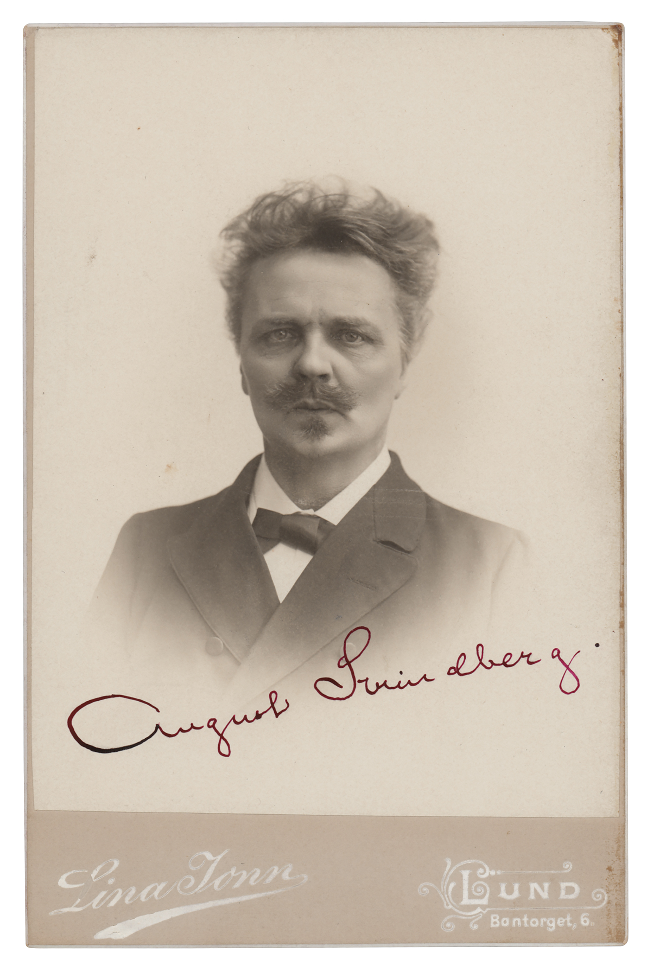Lot #479 August Strindberg Signed Photograph