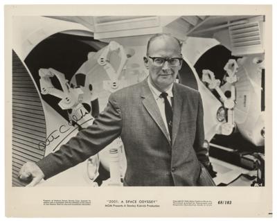 Lot #494 Arthur C. Clarke Signed Photograph