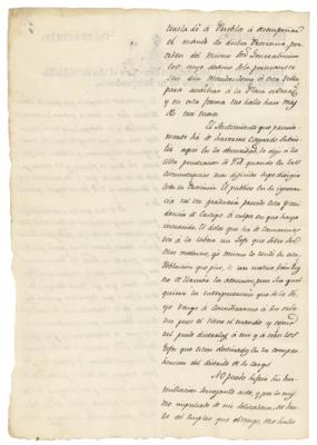 Lot #183 Antonio Lopez de Santa Anna Letter Signed - Image 9
